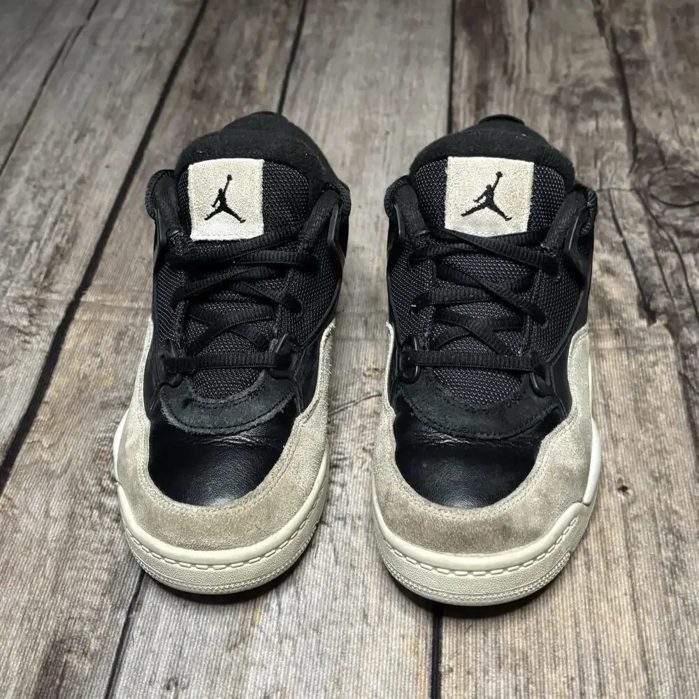Jordan 4 RM Black Light Bone GS Boys Size 2Y - FQ7936-001